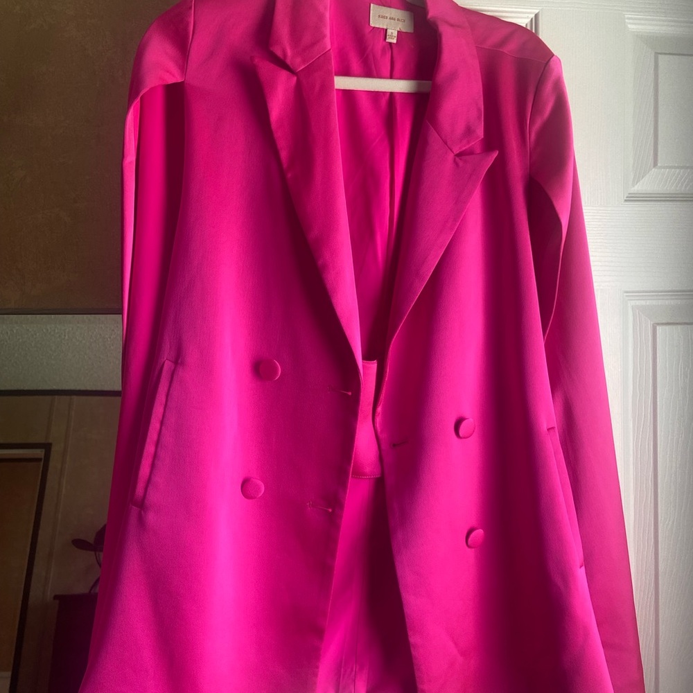 Skies Are Blue Fuchsia Women's Blazer